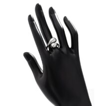 Chic Gold Silver Plated Abstract Waterdrop Ring - ArtGalleryZen