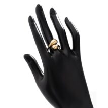 Chic Gold Silver Plated Abstract Waterdrop Ring - ArtGalleryZen
