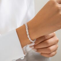 Chic Gold Silver Plated Braided Chain Bracelet - ArtGalleryZen