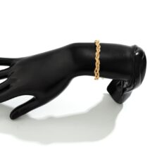 Chic Gold Silver Plated Braided Chain Bracelet - ArtGalleryZen