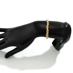 Chic Gold Silver Plated Braided Chain Bracelet - ArtGalleryZen