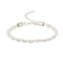 Chic Gold Silver Plated Braided Chain Bracelet - ArtGalleryZen