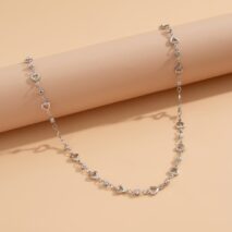 Chic Gold Silver Plated Hollow Heart Long Chain Y Necklace - ArtGalleryZen