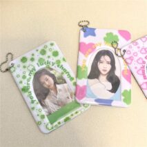 Chic Heart Star Lucky Clover Kpop Keychain Photocard Holder - ArtGalleryZen