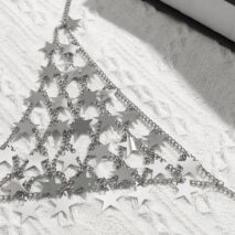 Chic Hollowed-Out Backless Star Sequins Chain Bra - ArtGalleryZen