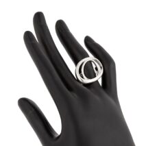 Chic Irregular Duo Oval Ring - ArtGalleryZen