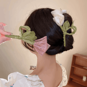 Chic Lace Tulip Chignon Claw Clip Hair Clip - ArtGalleryZen