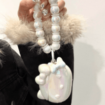 Chic Laser Hello Kitty AirPods Earphone Case With Lanyard - ArtGalleryZen