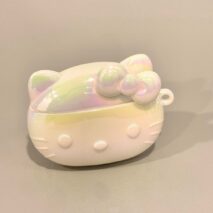 Chic Laser Hello Kitty AirPods Earphone Case With Lanyard - ArtGalleryZen