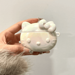 Chic Laser Hello Kitty AirPods Earphone Case With Lanyard - ArtGalleryZen