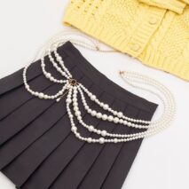 Chic Layered Chunky Pearl Waist Chain - ArtGalleryZen