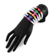 Chic Layered Flower Polymer Clay Beaded Friendship Bracelet Set - ArtGalleryZen