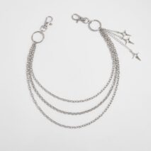Chic Layered Hollow Star Pendant Trouser Chain - ArtGalleryZen