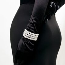 Chic Layered Pearl Wristband Bracelet - ArtGalleryZen