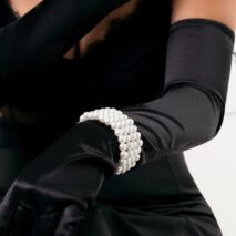 Chic Layered Pearl Wristband Bracelet - ArtGalleryZen