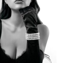 Chic Layered Pearl Wristband Bracelet - ArtGalleryZen