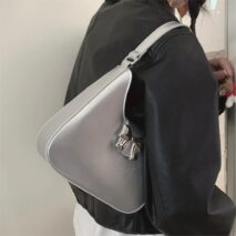 Chic Metallic Bowknot Leather Shoulder Crossbody Bag - ArtGalleryZen