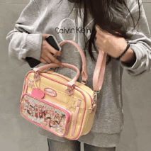 Chic MomoDog Denim Shoulder Bag - ArtGalleryZen