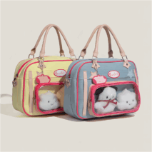 Chic MomoDog Denim Shoulder Bag - ArtGalleryZen