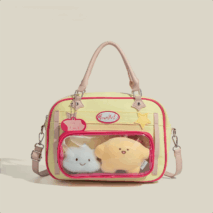 Chic MomoDog Denim Shoulder Bag - ArtGalleryZen