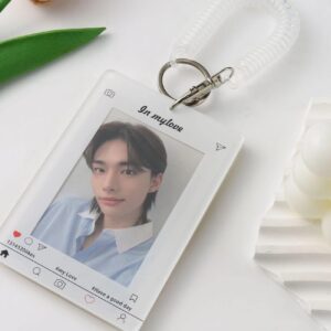 Chic My Love Kpop Keychain Acrylic Photocard Holder - ArtGalleryZen