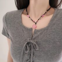 Chic Opal Heart Pendant Matching Necklace - ArtGalleryZen