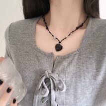 Chic Opal Heart Pendant Matching Necklace - ArtGalleryZen