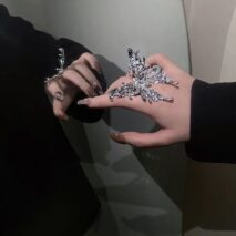 Chic Oversized Adjustable Butterfly Ring - ArtGalleryZen