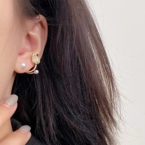 Chic Pearl Charm Opal Tulip Earrings - ArtGalleryZen