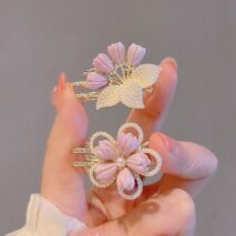 Chic Pearl Inlaid Flower Claw Clip Hair Clip - ArtGalleryZen