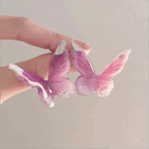 Chic Pink Butterfly Dangle Earrings - ArtGalleryZen
