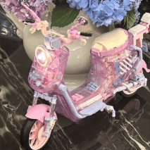 Chic Pink LEGO Compatible Motor Building Bricks - ArtGalleryZen