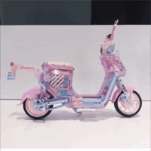 Chic Pink LEGO Compatible Motor Building Bricks - ArtGalleryZen