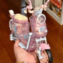 Chic Pink LEGO Compatible Motor Building Bricks - ArtGalleryZen