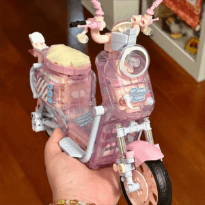 Chic Pink LEGO Compatible Motor Building Bricks - ArtGalleryZen