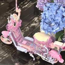 Chic Pink LEGO Compatible Motor Building Bricks - ArtGalleryZen