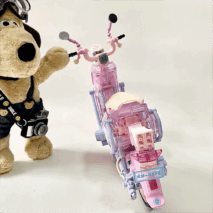 Chic Pink LEGO Compatible Motor Building Bricks - ArtGalleryZen