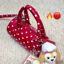 Chic Polka Dot Leather Crossbody Tote Bag - ArtGalleryZen
