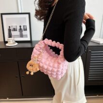 Chic Puffy Tote Shoulder Bag - ArtGalleryZen