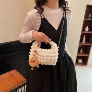 Chic Puffy Tote Shoulder Bag - ArtGalleryZen