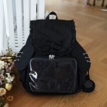 Chic Rabbit Ears Transparent Display Backpack Bag - ArtGalleryZen