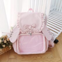Chic Rabbit Ears Transparent Display Backpack Bag - ArtGalleryZen