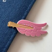 Chic Rhinestone Angel Wing Hair Clip - ArtGalleryZen