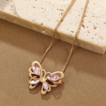 Chic Rhinestone Butterfly Bracelet - ArtGalleryZen