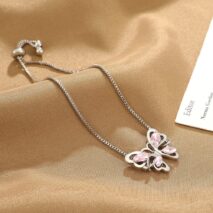 Chic Rhinestone Butterfly Bracelet - ArtGalleryZen