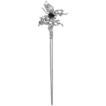 Chic Rhinestone Inlaid Abstract Butterfly Chignon Hair Fork Hair Pin - ArtGalleryZen