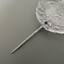 Chic Rhinestone Inlaid Abstract Butterfly Chignon Hair Fork Hair Pin - ArtGalleryZen