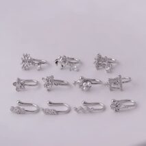 Chic Rhinestone Inlaid Non Piercing Nose Cuff Nose Ring - ArtGalleryZen