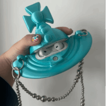 Chic Saturn Planet 3D Printed AirPods Earphone Case - ArtGalleryZen