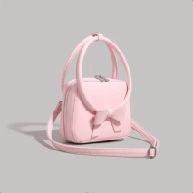 Chic Shoulder Crossbody Bowknot Leather Bag - ArtGalleryZen